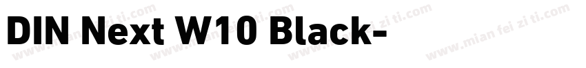 DIN Next W10 Black字体转换